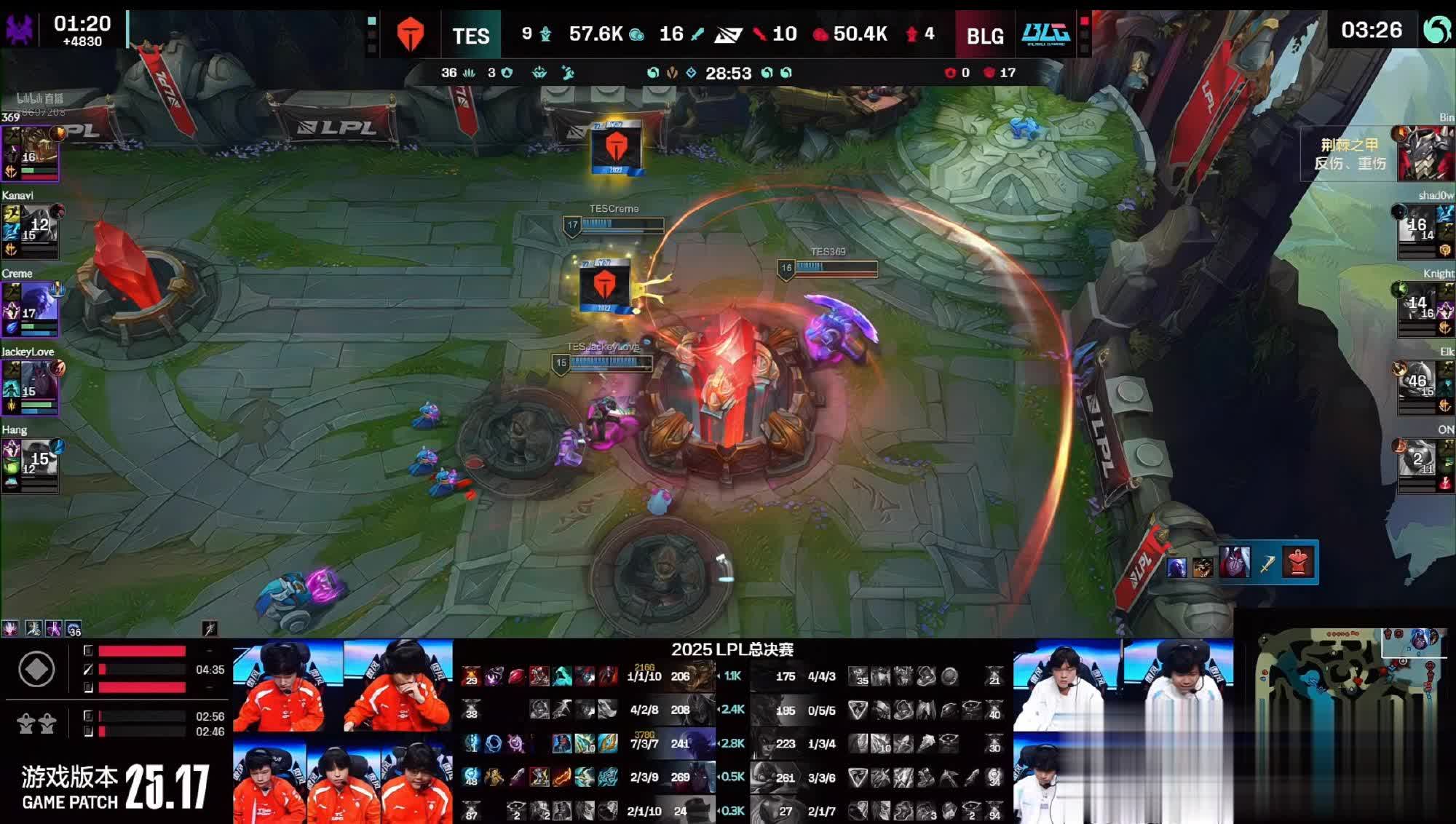 分钟Kni, 最终后期